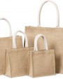 KIMOOD Jutetasche im Cabas-Stil Klein Tote Bag personalisierbar