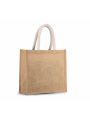 Tote bag personnalisable KIMOOD Sac style cabas en toile de jute - modèle moyen