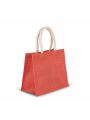 Tote bag personnalisable KIMOOD Sac style cabas en toile de jute - modèle moyen