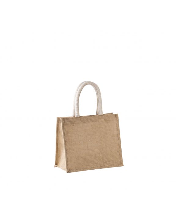 Tote bag personnalisable KIMOOD Sac style cabas en toile de jute - modèle moyen