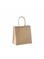 Tote bag personnalisable KIMOOD Sac style cabas en toile de jute - grand modèle