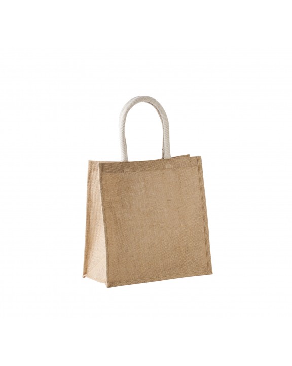 Tote bag personnalisable KIMOOD Sac style cabas en toile de jute - grand modèle