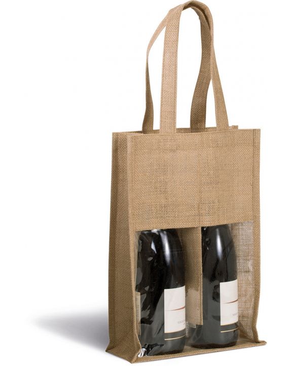 Sac & bagagerie personnalisable KIMOOD Sac porte-bouteilles en jute