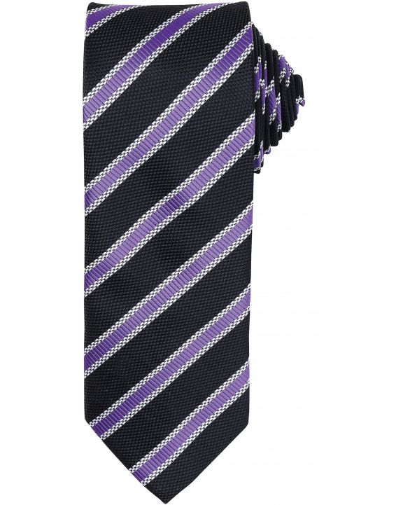 Bandana, foulard & cravate personnalisable PREMIER Cravate rayée "Waffle"