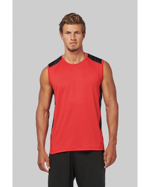 T-shirt personnalisable PROACT Débardeur de sport bicolore unisexe