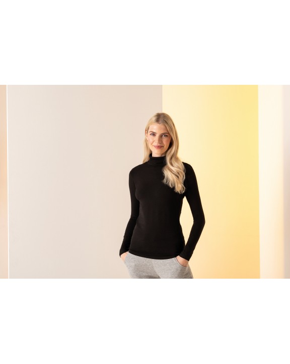 T-shirt SKINNIFIT Women's Feel Good Roll Neck Top voor bedrukking &amp; borduring