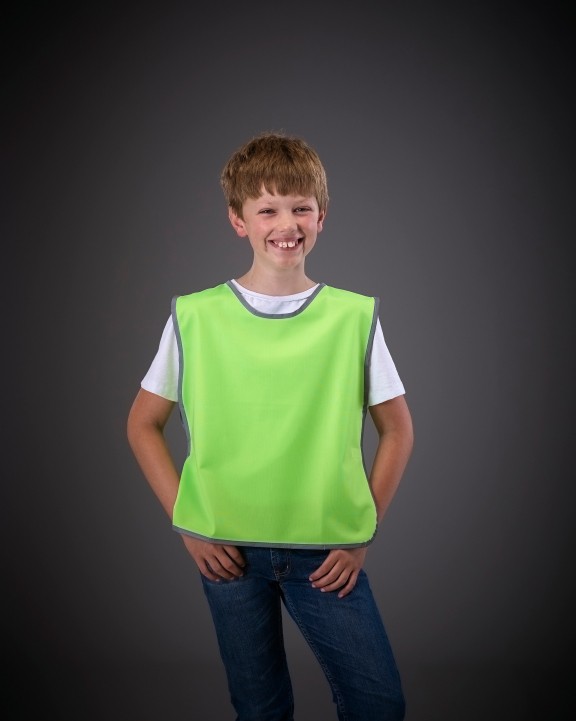 Fluohesje YOKO Personalisatie veiligheidshesje met reflecterende rand voor bedrukking &amp; borduring