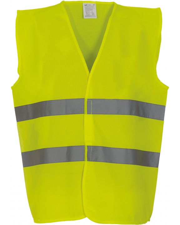 Fluohesje YOKO Signalisatie 2 banden vest voor bedrukking & borduring
