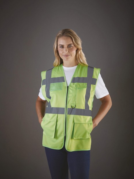 Gilets de sécurité à personnaliser YOKO Gilet multifonction haute visibilité 