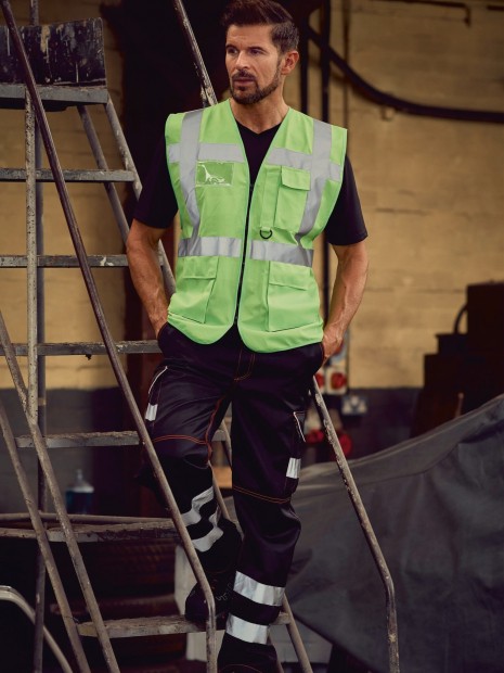 Gilets de sécurité à personnaliser YOKO Gilet multifonction haute visibilité 