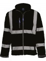 YOKO Veste softshell haute visibilité noir personnalisable