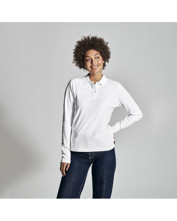 Poloshirt COTTOVER POLO PIQUE LONG SLEEVE LADY - GOTS GECERTIFICEERD voor bedrukking & borduring