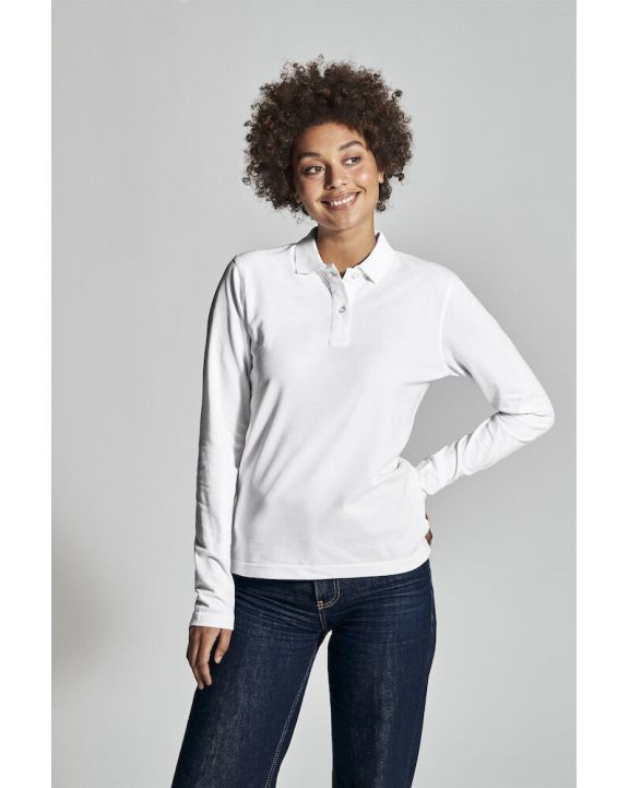 Poloshirt COTTOVER Pique Long Sleeve Lady personalisierbar