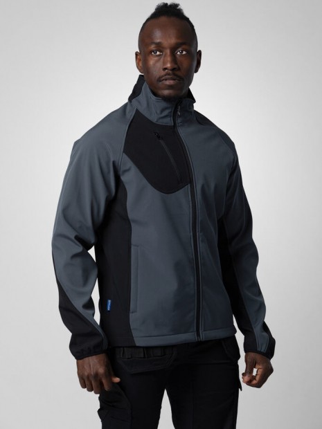 Softshells à personnaliser PROJOB 2422 SOFTSHELL PRIO BICOLORE gris