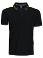 PROJOB 2018 POLO BANDES FLUO noir/jaune personnalisable