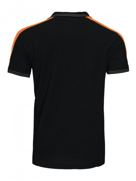 PROJOB 2018 POLO BANDES FLUO noir/orange personnalisable