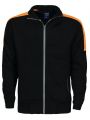 Sweat-shirt personnalisable PROJOB 2123 SWEATSHIRT FULL ZIP BANDES FLUO