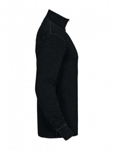 PROJOB 3107 SOUS VETEMENT THERMO REGULATEUR COL ZIP MERINOS noir personnalisable