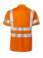 PROJOB 6011 POLO PIQUE POLYESTER - EN ISO 20471 CLASSE 3 orange personnalisable