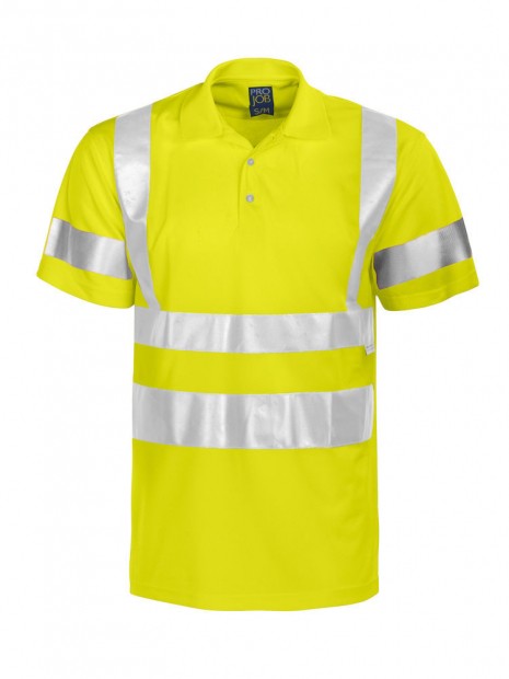 PROJOB 6011 POLO PIQUE POLYESTER - EN ISO 20471 CLASSE 3  personnalisable