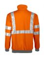 Sweat-shirt personnalisable PROJOB 6102 SWEATSHIRT HALF ZIP - EN ISO 20471 CLASSE 3