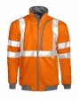 Sweat-shirt personnalisable PROJOB 6103 SWEATSHIRT LONG ZIP - EN ISO 20471 CLASSE 3
