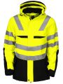 Veste personnalisable PROJOB 6418 PARKA POLYURETHANE HV MATELASSEE - EN ISO 20471 CLASSE 3 - EN 343 3/1/X