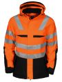 Veste personnalisable PROJOB 6418 PARKA POLYURETHANE HV MATELASSEE - EN ISO 20471 CLASSE 3 - EN 343 3/1/X