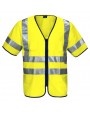 Gilet de sécurité personnalisable PROJOB 6707 GILET PRIO ZIPPE - EN ISO 20471 CLASSE 3