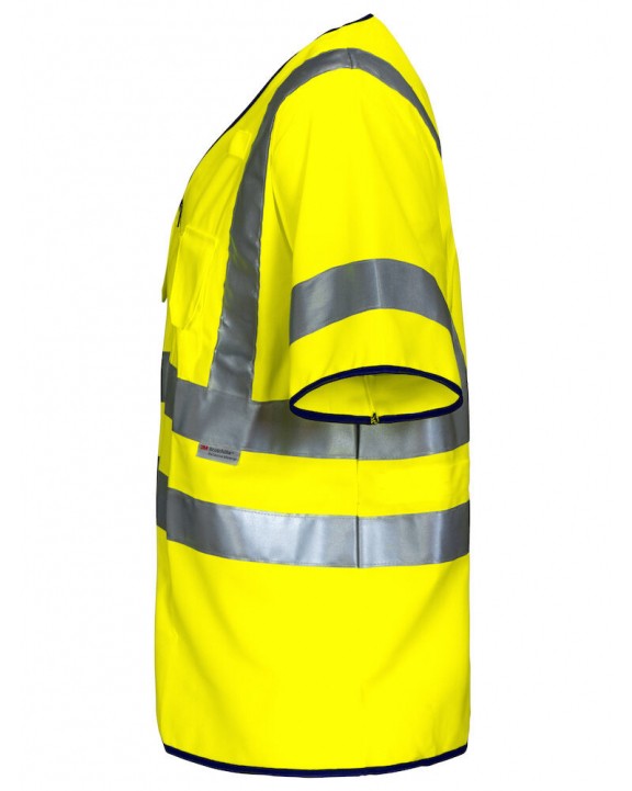 Gilet de sécurité personnalisable PROJOB 6707 GILET PRIO ZIPPE - EN ISO 20471 CLASSE 3