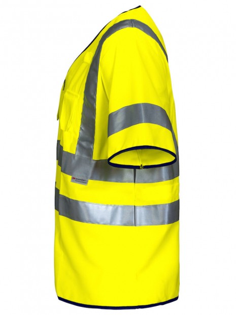 PROJOB 6707 GILET PRIO ZIPPE - EN ISO 20471 CLASSE 3 jaune personnalisable