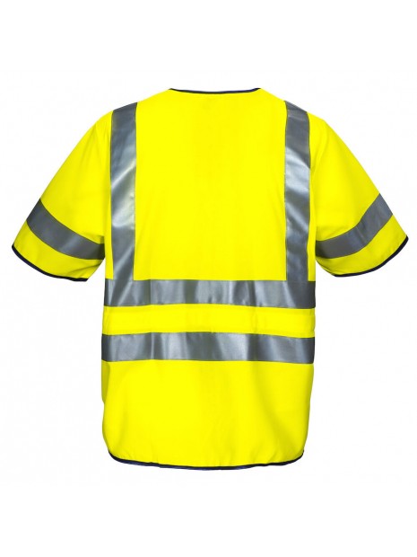 PROJOB 6707 GILET PRIO ZIPPE - EN ISO 20471 CLASSE 3 jaune personnalisable