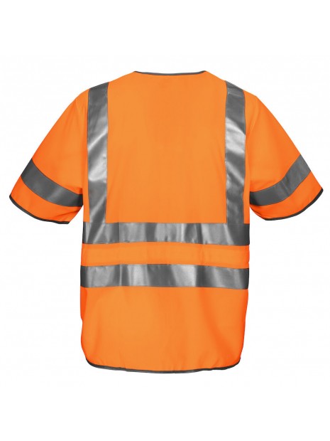 PROJOB 6707 GILET PRIO ZIPPE - EN ISO 20471 CLASSE 3 orange personnalisable