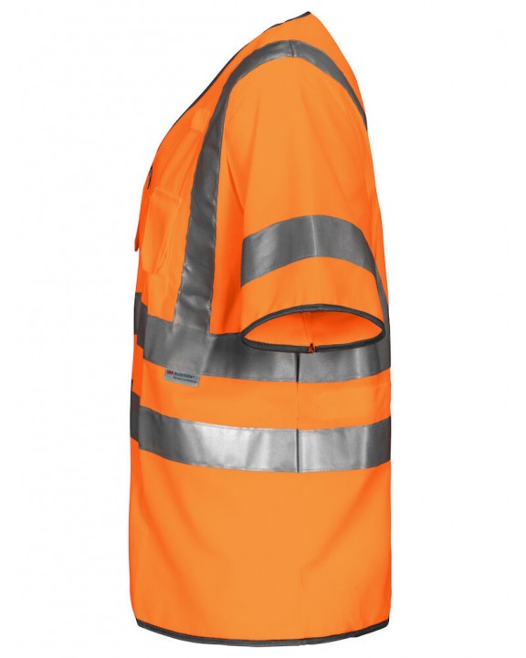 Gilet de sécurité personnalisable PROJOB 6707 GILET PRIO ZIPPE - EN ISO 20471 CLASSE 3