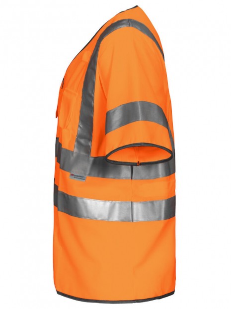 PROJOB 6707 GILET PRIO ZIPPE - EN ISO 20471 CLASSE 3 orange personnalisable