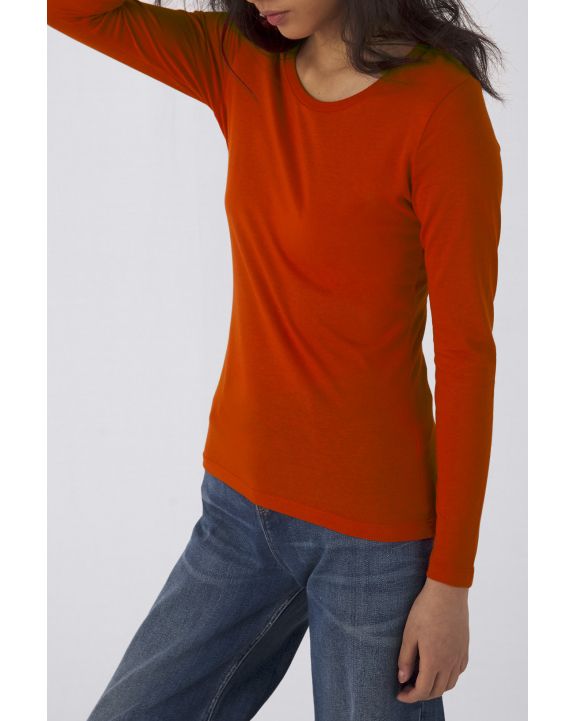 T-shirt B&C Ladies' organic Inspire long-sleeve T-shirt voor bedrukking & borduring