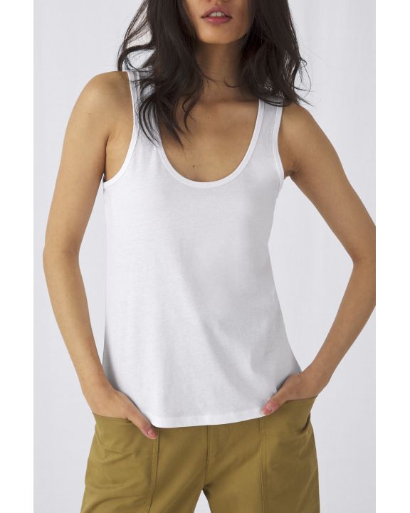 T-shirt B&C Ladies' organic tank top Inspire voor bedrukking & borduring