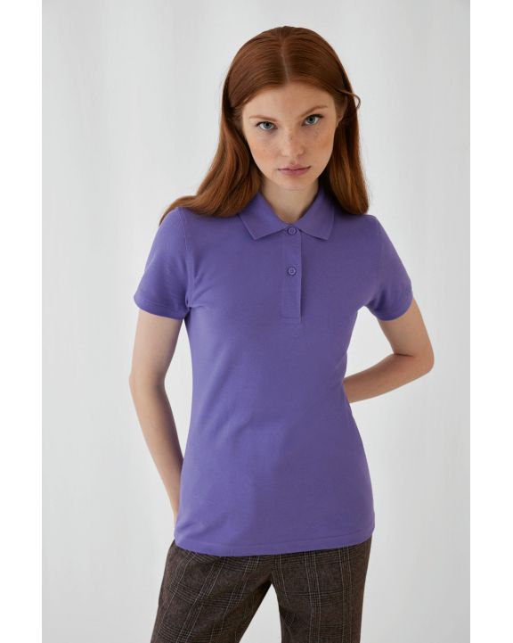 Poloshirt B&C Ladies' organic polo shirt voor bedrukking & borduring
