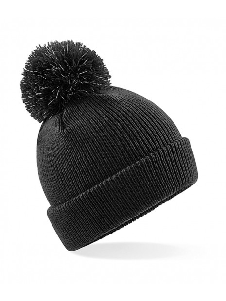 BEECHFIELD Bonnet réfléchissant Bobble Junior noir personnalisable