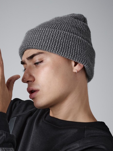 Bonnets, Écharpes & Gants à personnaliser BEECHFIELD REFLECTIVE BEANIE gris graphite