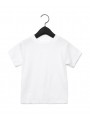 BELLA-CANVAS Toddler Jersey Short Sleeve Tee blanc personnalisable