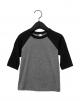 T-shirt BELLA-CANVAS Toddler 3/4 Sleeve Baseball Tee voor bedrukking & borduring