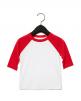 T-Shirt BELLA-CANVAS Toddler 3/4 Sleeve Baseball Tee personalisierbar