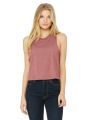 T-shirt BELLA-CANVAS Women's Racerback Cropped Tank voor bedrukking &amp; borduring