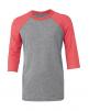 T-Shirt BELLA-CANVAS Youth 3/4 Sleeve Baseball Tee personalisierbar