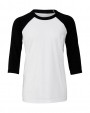 T-shirt BELLA-CANVAS Youth 3/4 Sleeve Baseball Tee voor bedrukking &amp; borduring
