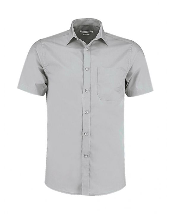 Chemise personnalisable KUSTOM KIT Tailored Fit Poplin Shirt SSL