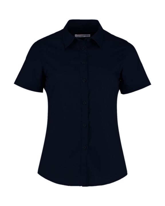 Hemd KUSTOM KIT Women's Tailored Fit Poplin Shirt SSL voor bedrukking & borduring
