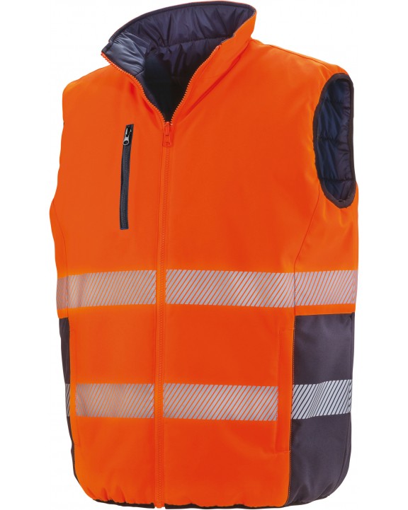 Veste personnalisable RESULT Bodywarmer de sécurité réversible