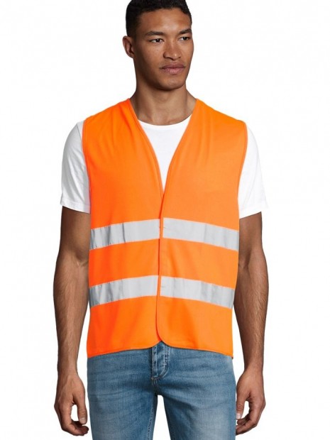 Gilets de sécurité à personnaliser SOL'S Secure Pro orange fluo